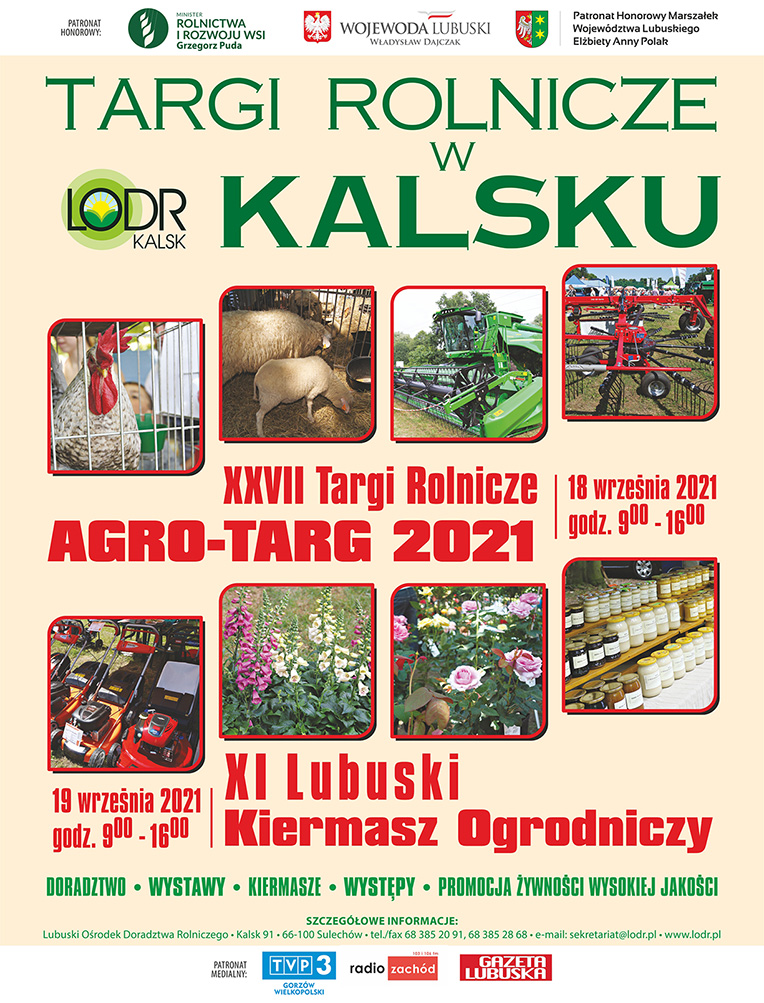 Plakat: Targi Rolnicze w Kalsku