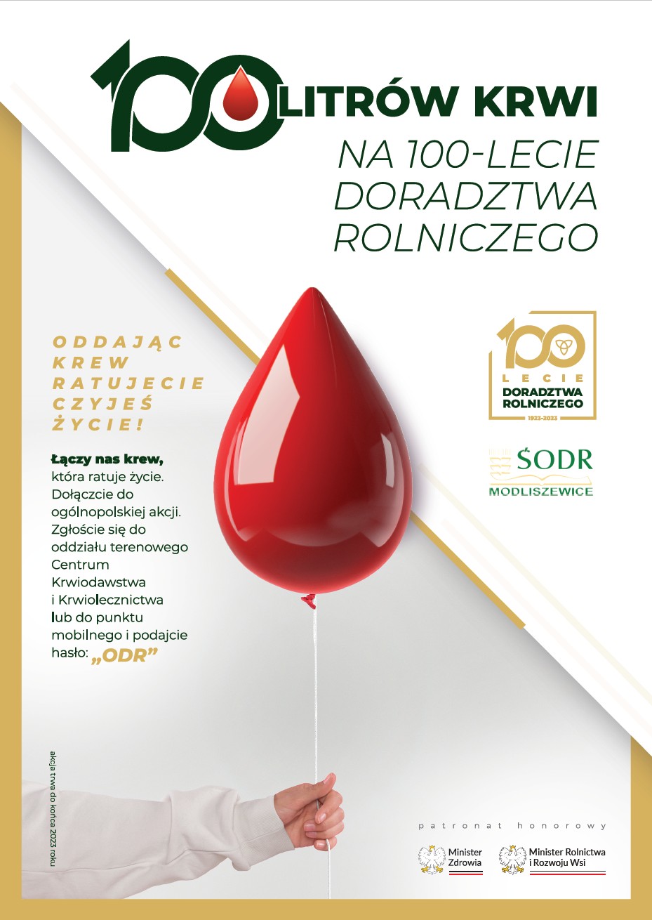 !00 litrów krwi na 100-lecie doradztwa rolniczego w Polsce