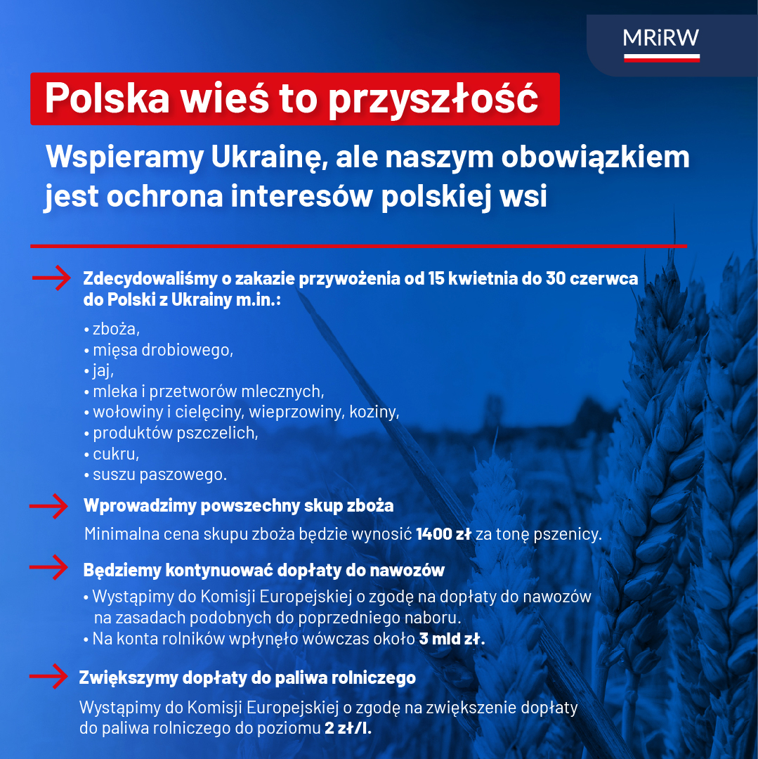 Polska wieś to przyszłość - plakat
